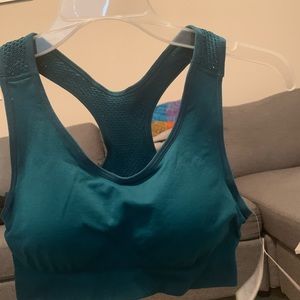 Teal Low impact sports bra